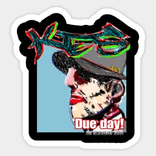 Knottyendssurf due day Sticker